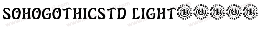 sohogothicstd light字体转换